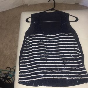 525 nautical sequined tank